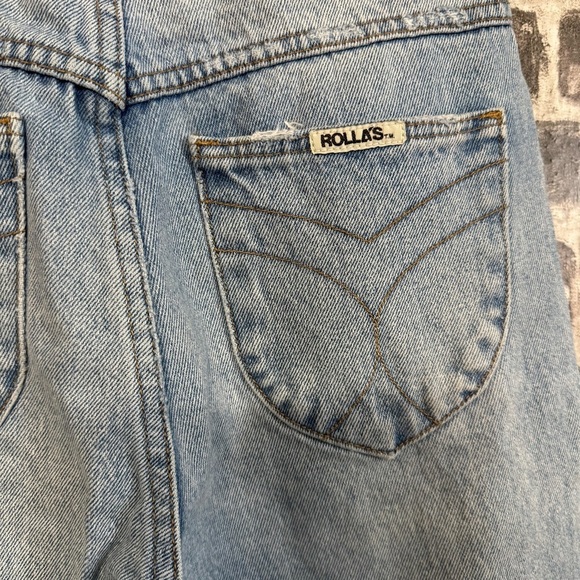 Rolla’s dusters hi rise slim jeans distressed medium wash - Picture 9 of 11